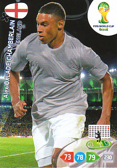 Alex Oxlade-Chamberlain England Panini 2014 World Cup #138